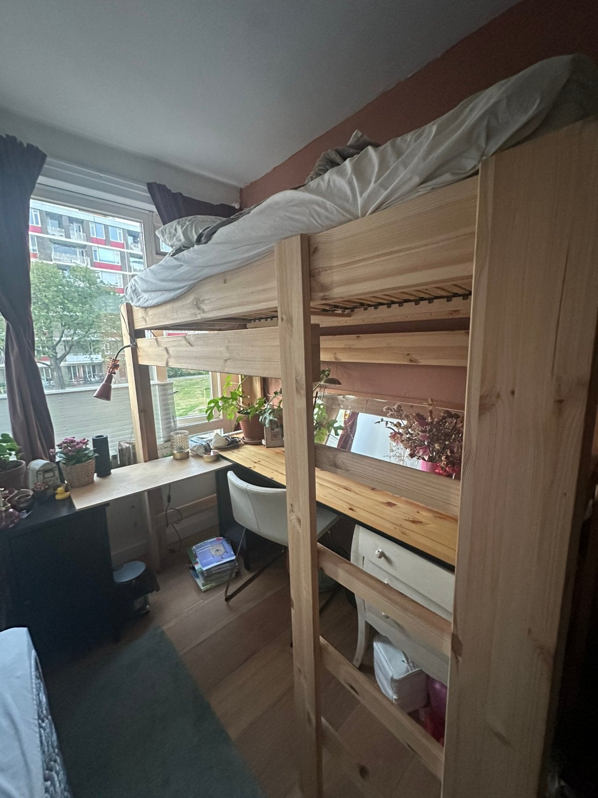 houte hoogslaper, Ophalen, Gebruikt, Hoogslaper, Eenpersoons