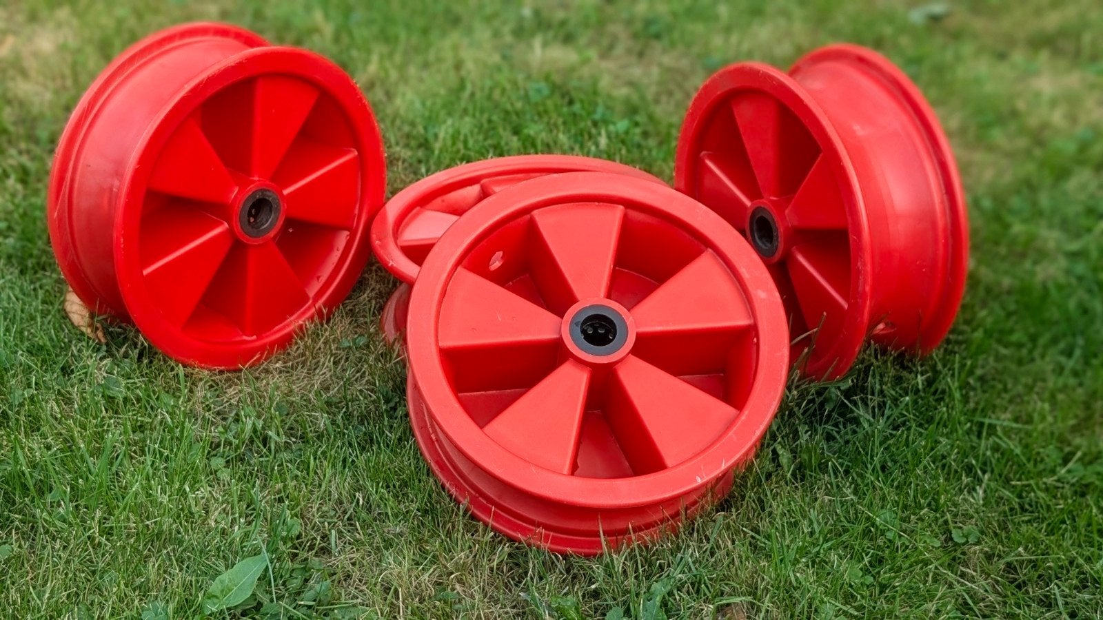 4 Skelter Kruiwagen Velgen - 22,3 cm diameter, 7,8 cm breed, Ophalen of Verzenden, Gebruikt, Overige merken