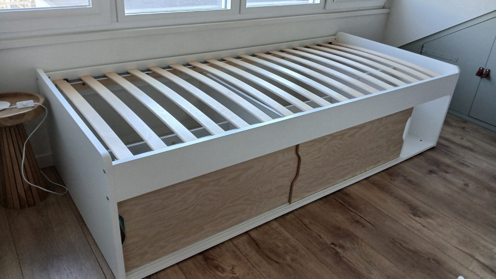 IKEA Klippuggla bed 90x200 met lattenbodem - Nieuw!, Ophalen, 90 cm, Eenpersoons, Wit