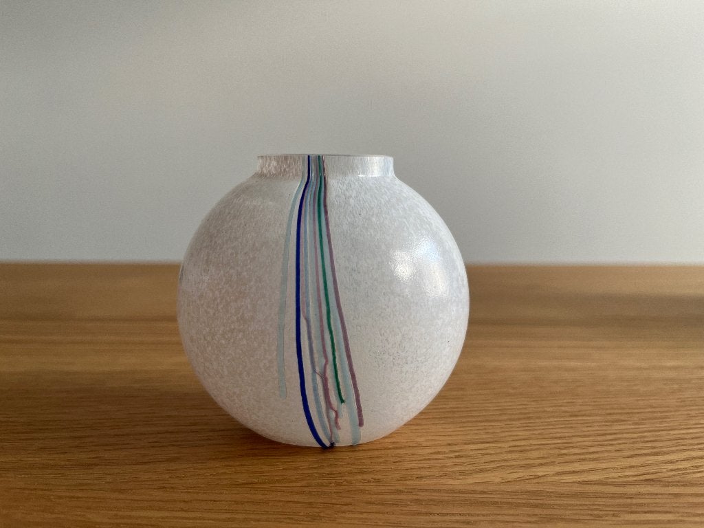 Kosta Boda "Rainbow" bolvaas - puntgaaf - Bertil Valien, Ophalen of Verzenden