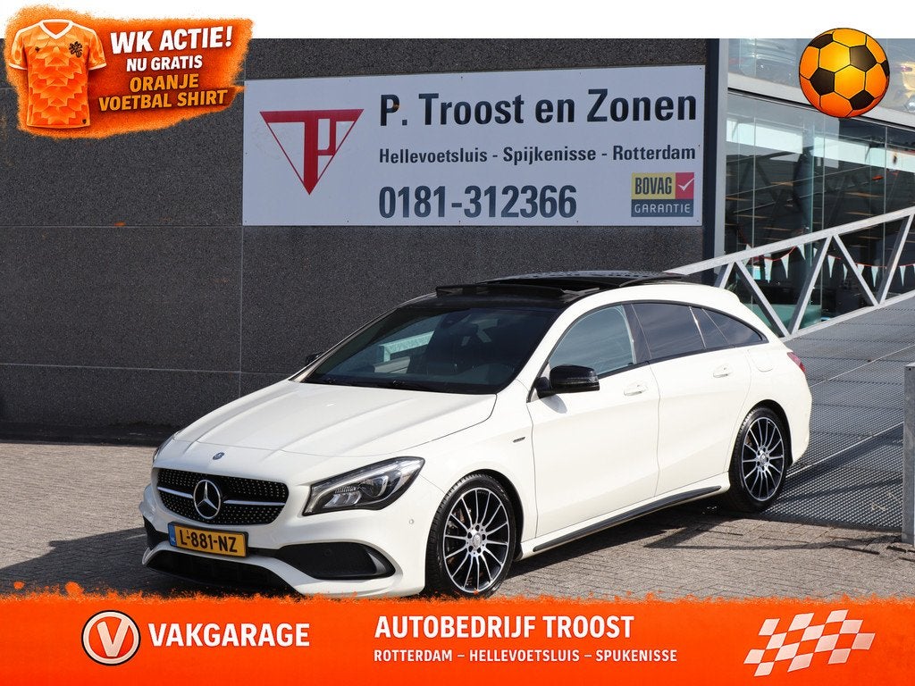 Mercedes-Benz CLA-Klasse Shooting Brake 200 Prestige AMG/Whi, 730 kg, Gebruikt, Leder en Stof, Wit