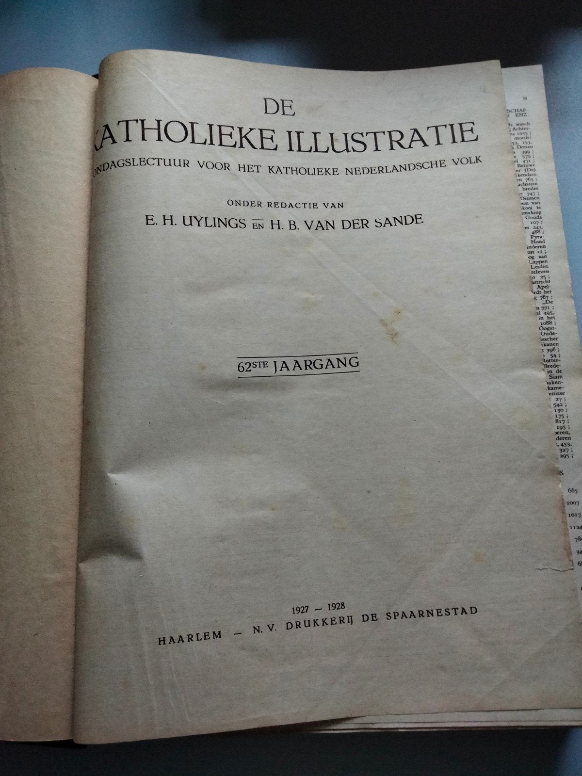 Katholieke Illustratie 1927-1928, Antiek en Kunst, Antiek | Boeken en Bijbels, Verzenden