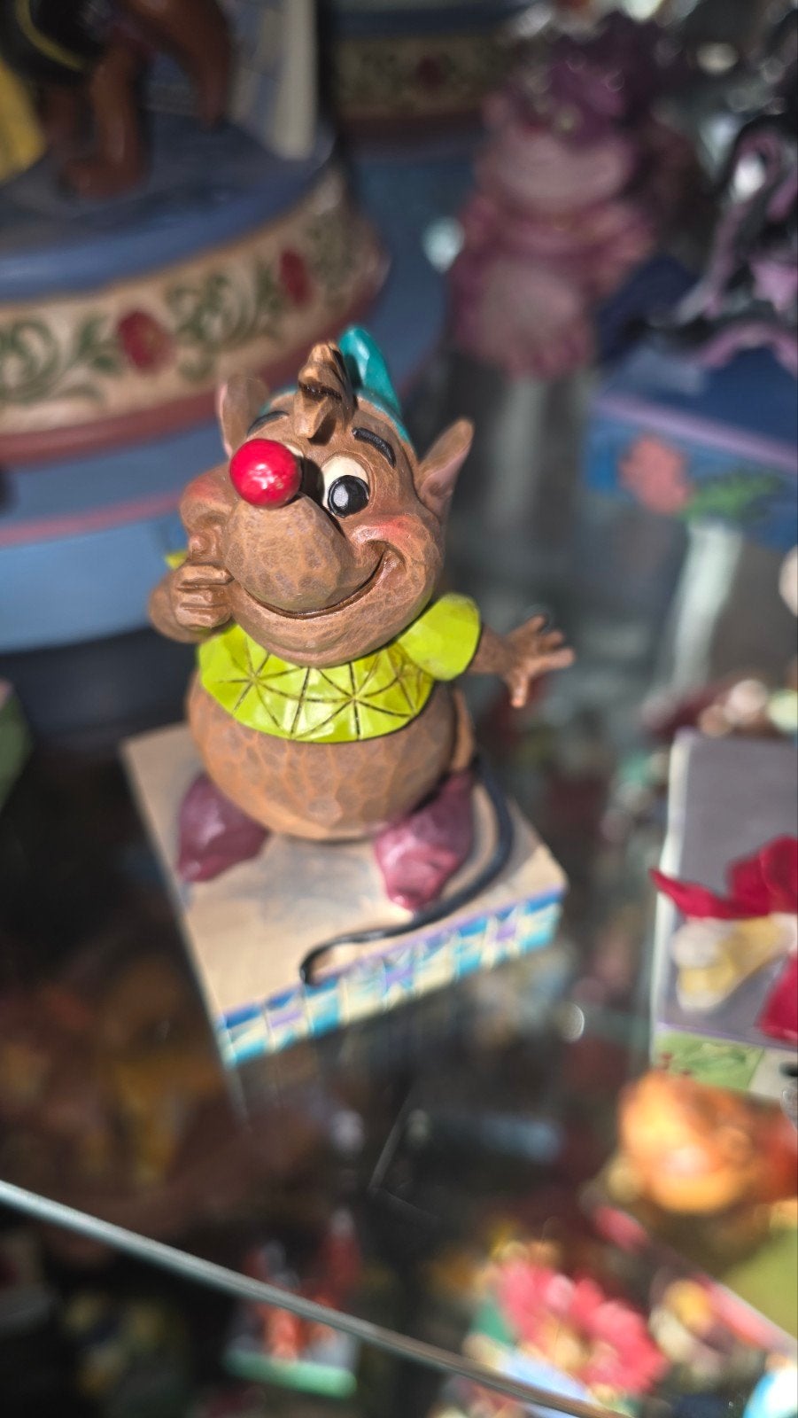 Disney Traditions Gus Gus Beeldje Assepoester met Doos, Verzamelen, Ophalen, Assepoester of Belle, Zo goed als nieuw, Beeldje of Figuurtje