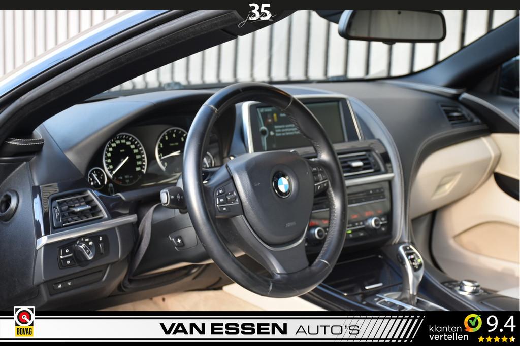 BMW 6 Serie Cabrio 650i High Executive Leder Head-Up Navi 36, Auto's, Automaat, Euro 5, Achterwielaandrijving, Gebruikt