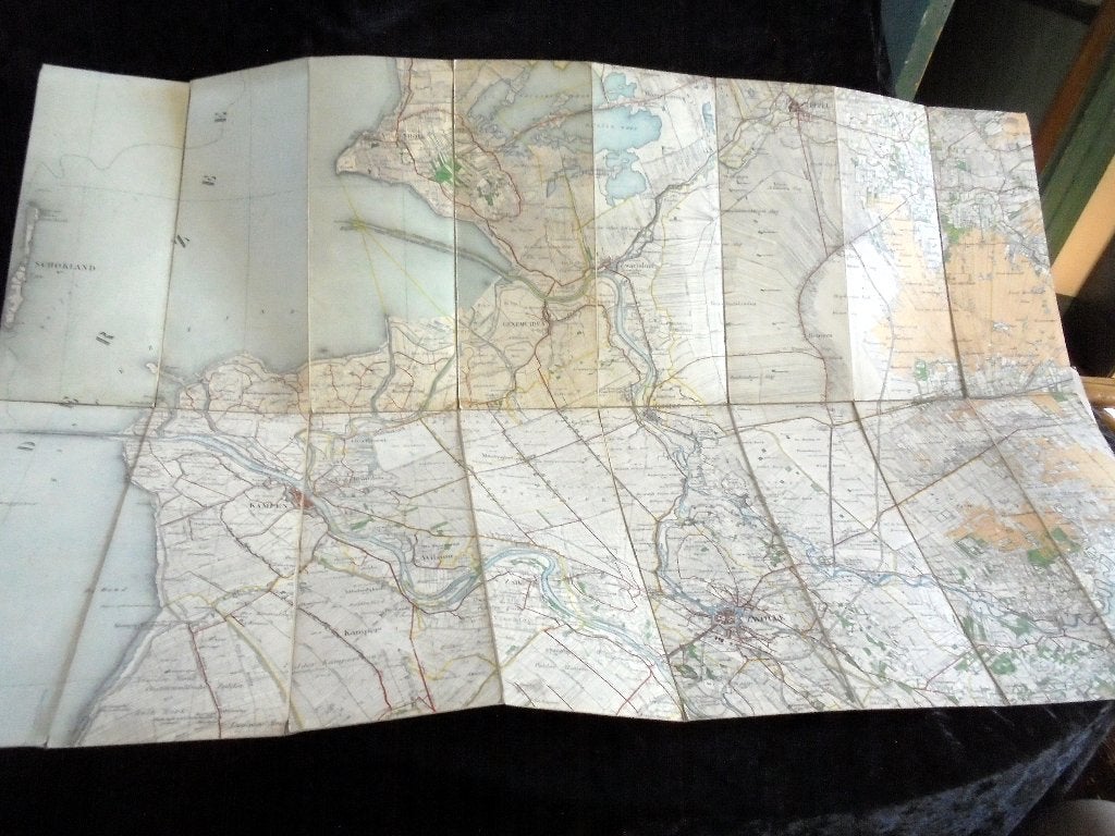 Zwolle. Situatie1897. Topographische Kaart. Chr.-Lithografie, Boeken, Atlassen en Landkaarten, Gelezen, Ophalen of Verzenden, Landkaart