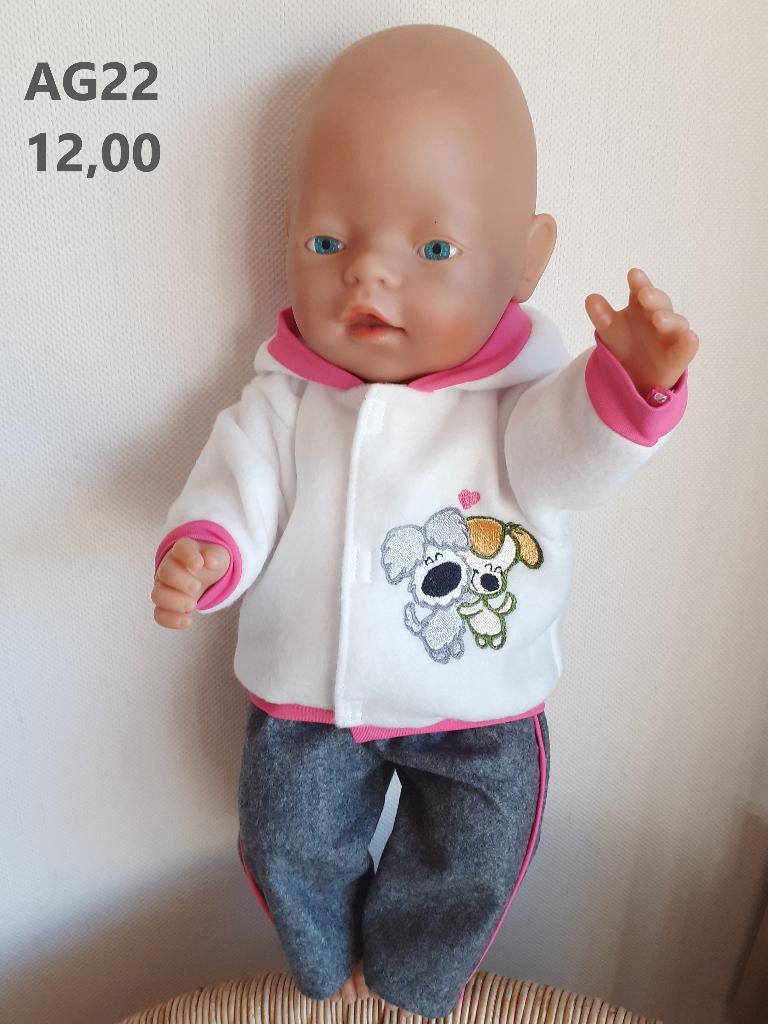 Poppenkleertjes baby born. Woezel en pip set.Opbrengst KiKa., Ophalen, Nieuw, Babypop
