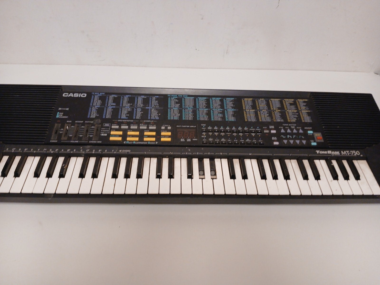 Voor onderdelen of reparatie zeldzame casio mt-750, Ophalen of Verzenden, Gebruikt, 61 toetsen, Casio