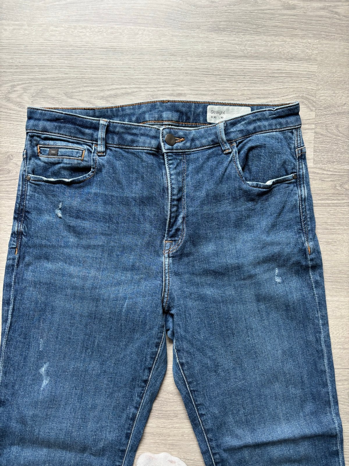 EDC by Esprit Straight Leg Jeans W30 L30, Ophalen of Verzenden, Gedragen, Blauw, W30 - W32 (confectie 38/40)