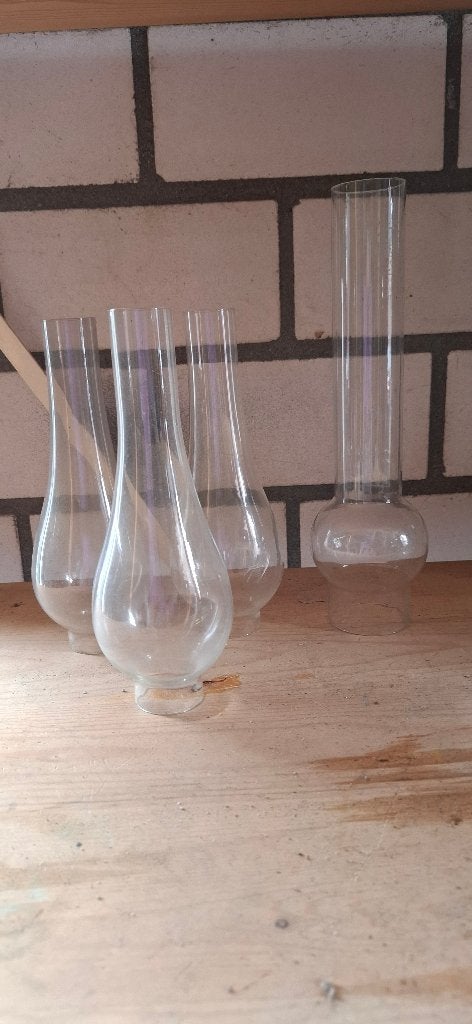 4 glaasjes olielamp, Antiek en Kunst, Antiek | Lampen, Ophalen