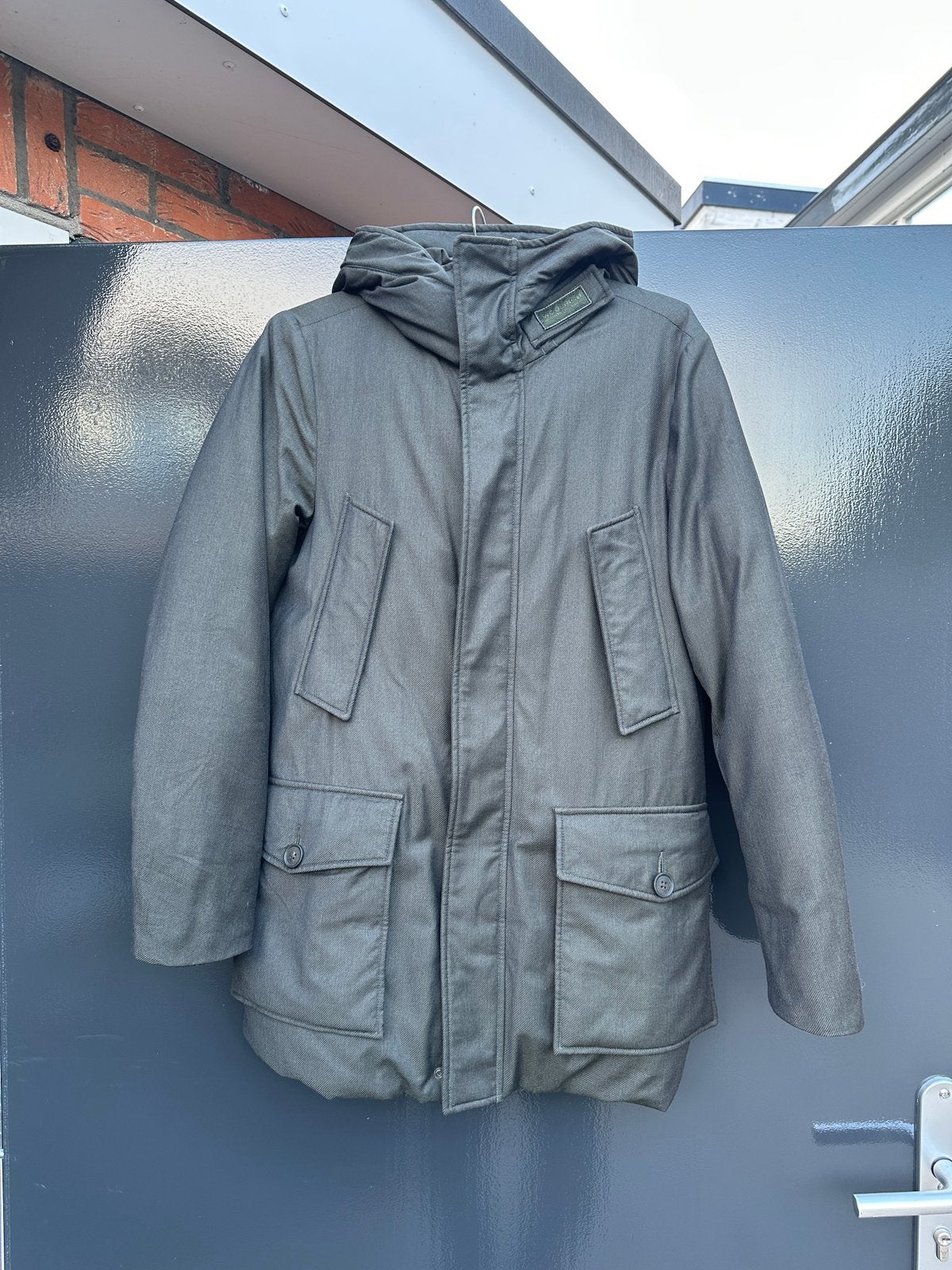 Woolrich Loro Piana Winterjas, Ophalen of Verzenden, Gedragen, Maat 46 (S) of kleiner, Groen