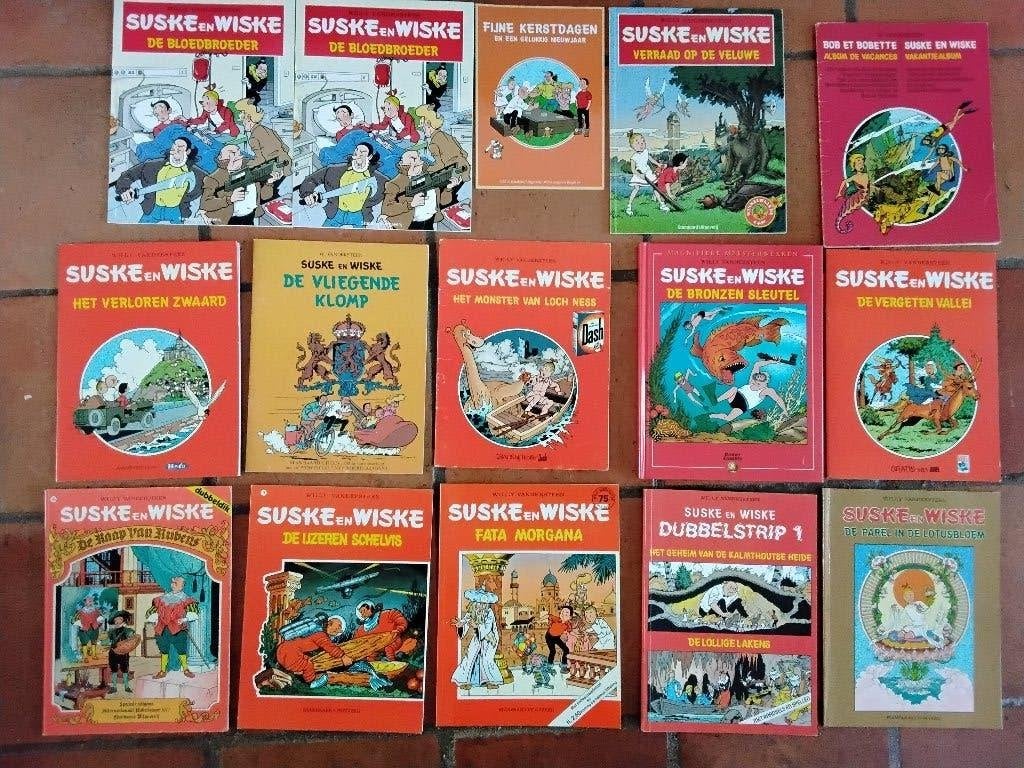 Te koop 67 stuks Suske en Wiske albums + 14 aparte items., Ophalen, Willy Vandersteen, Zo goed als nieuw, Meerdere stripboeken