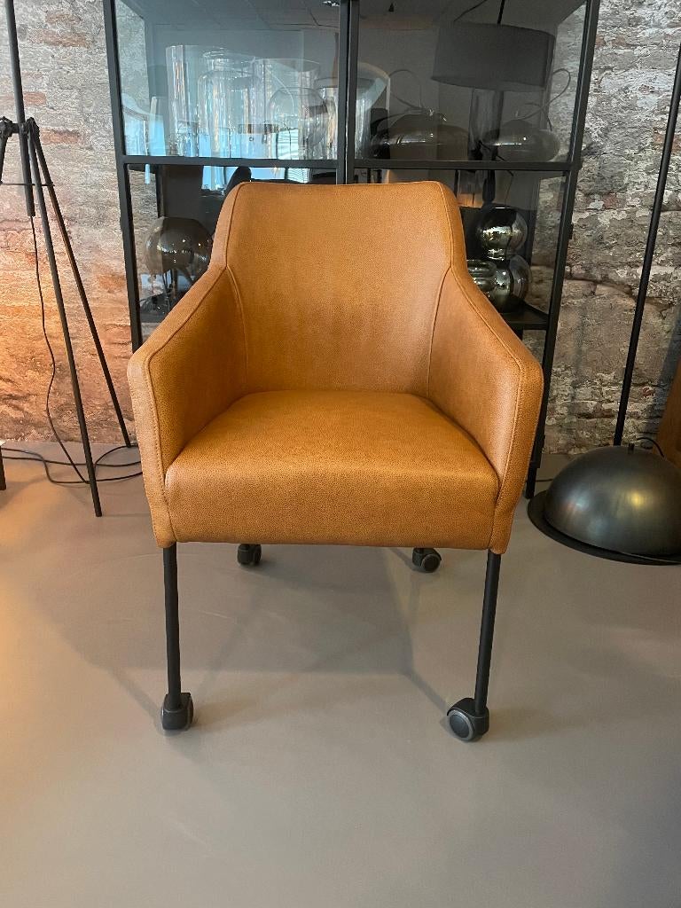 Leren eetkamerstoelen | 3 weken levertijd | Woonloods Dongen, Ophalen, Zwart, Nieuw, Leer