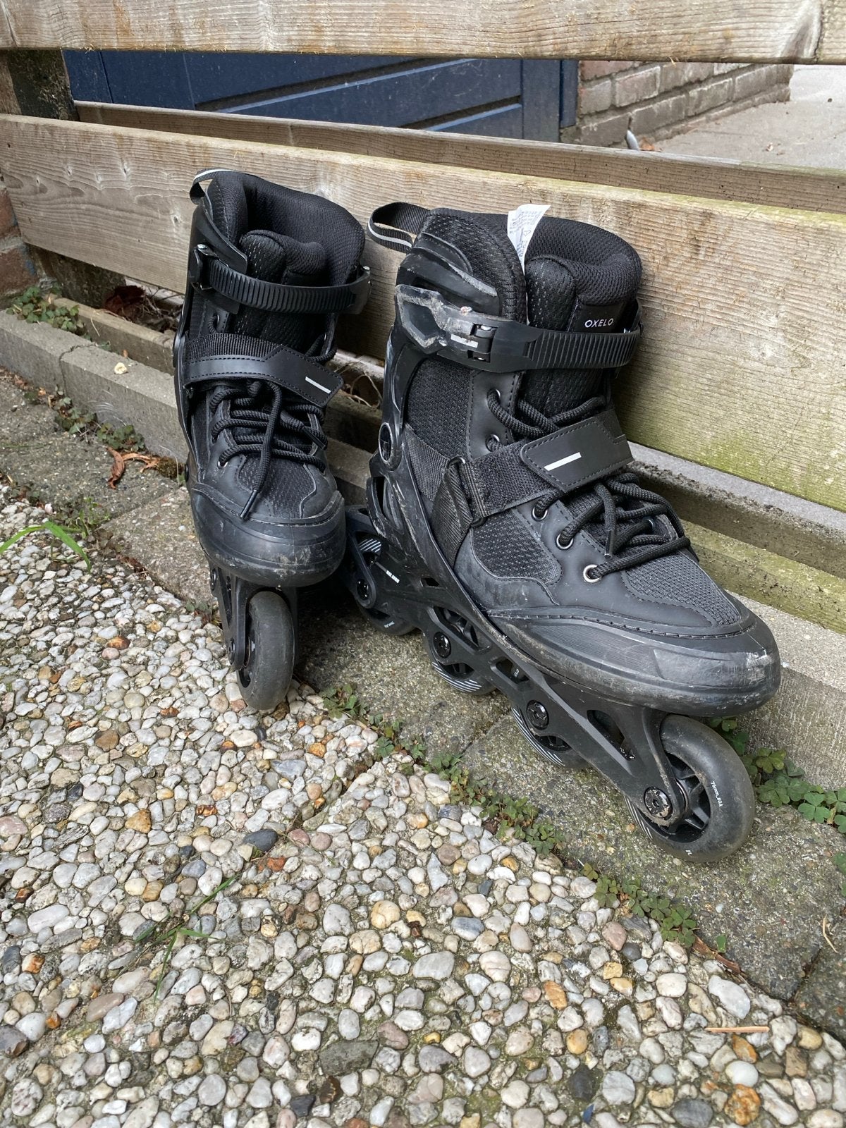 Zwarte Skielers Maat 39 - Slechts 3 Dagen Gebruikt, Verstelbaar, Inline skates 5 wielen, Zo goed als nieuw, Dames
