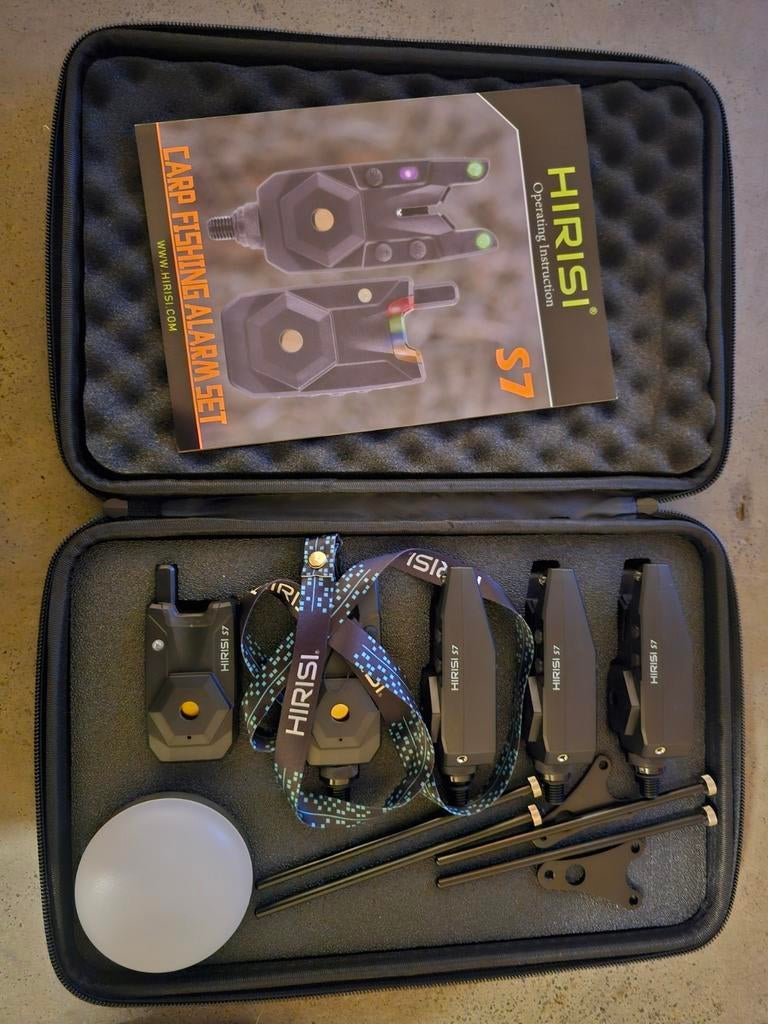 Hirisi S7 Draadloze Karpervissen Alarm Set Beetmelders, Watersport en Boten, Hengelsport | Karpervissen, Ophalen of Verzenden