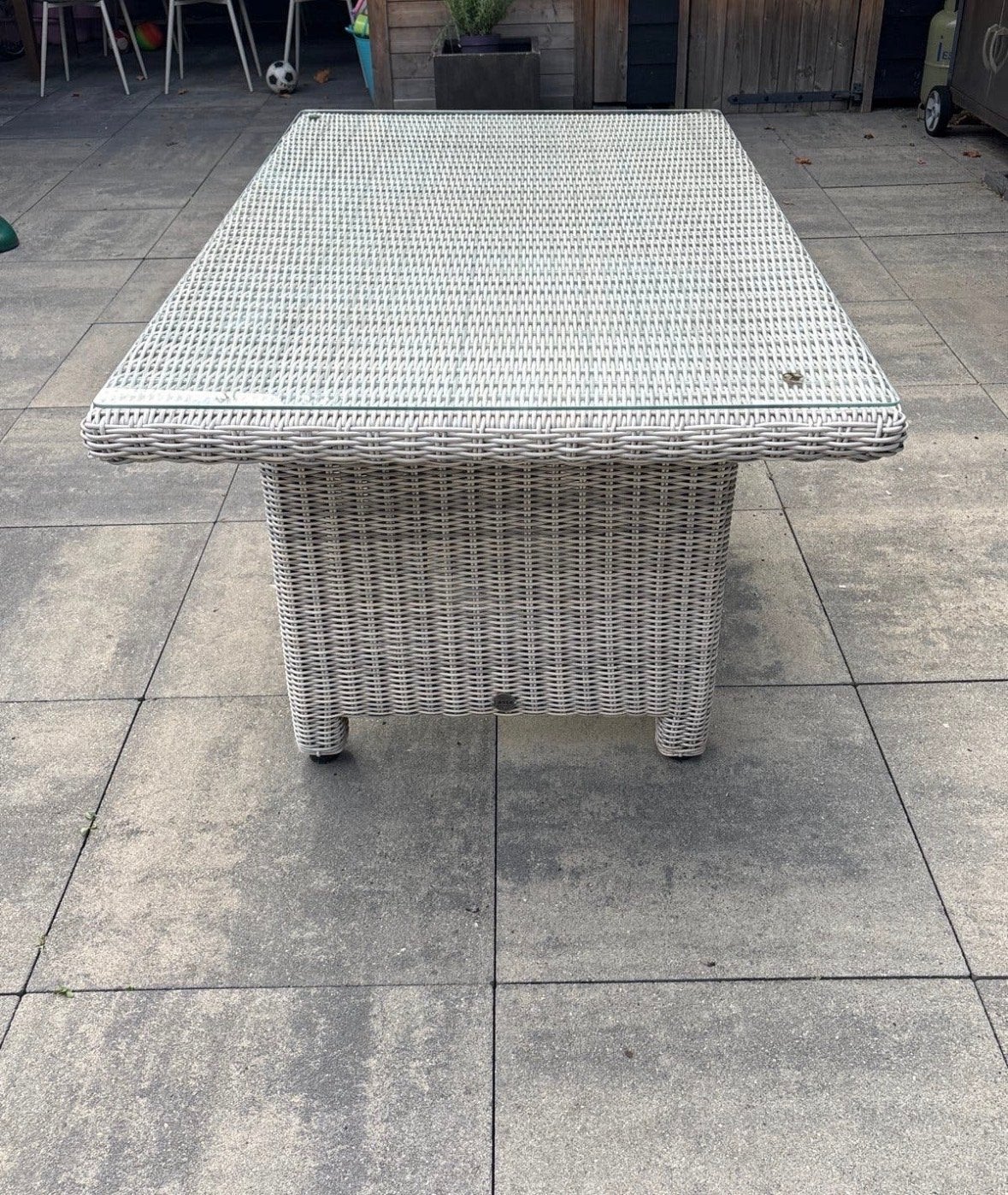 Taste by Four Seasons tuintafel - 150x90 cm, Ophalen, Gebruikt, Rechthoekig, Wicker