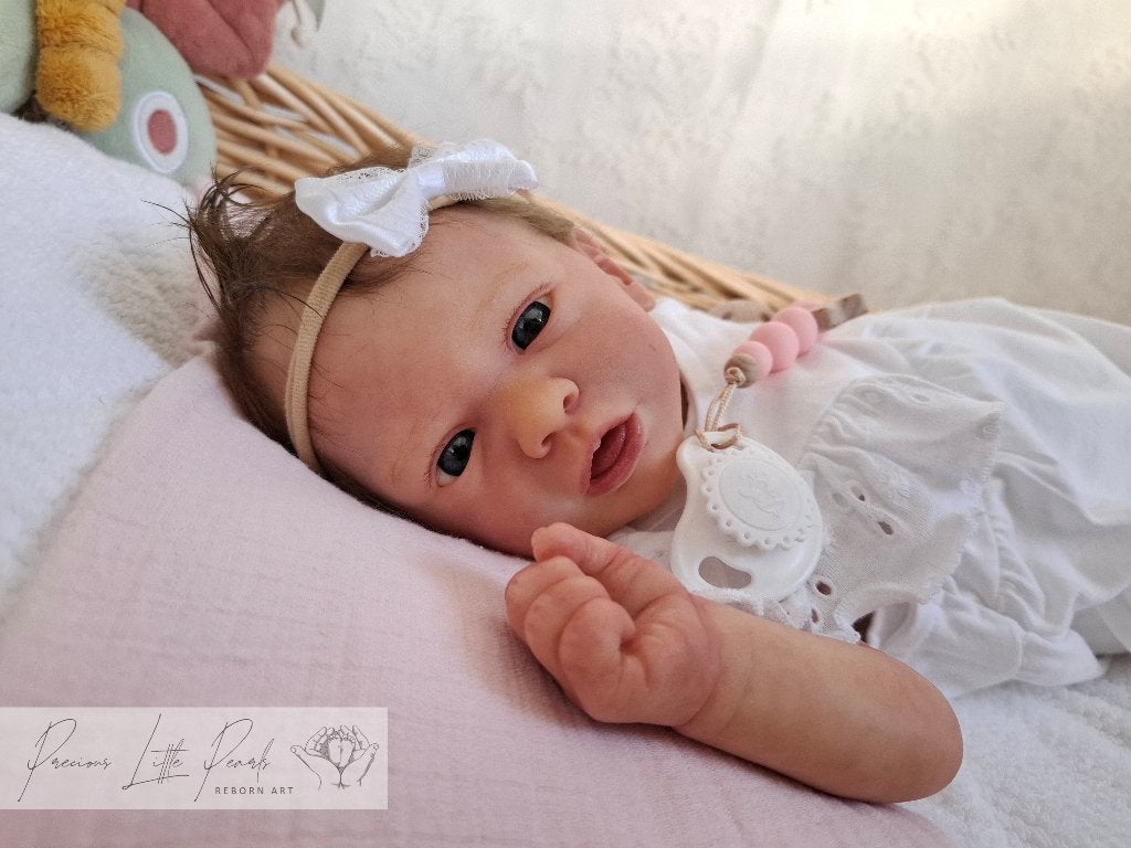 Reborn meisje Aleyna by Gudrun Legler, NIEUW, Ophalen of Verzenden, Nieuw, Pop, Levensecht of Reborn