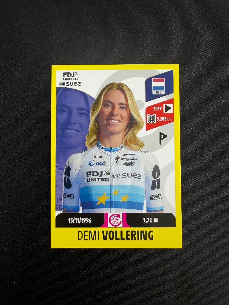 Demi Vollering Panini Tour de France 2026 Sticker FDJ SUEZ, Verzenden, Zo goed als nieuw, Overige sporten, Poster, Plaatje of Sticker
