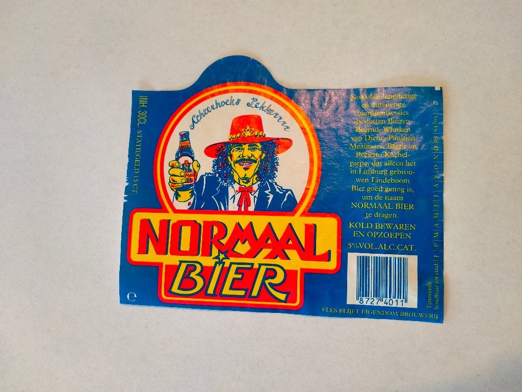 Normaal bier etiket achterhoek Hoken Bennie Jolink, Verzamelen, Verzenden, Gebruikt, Overige typen