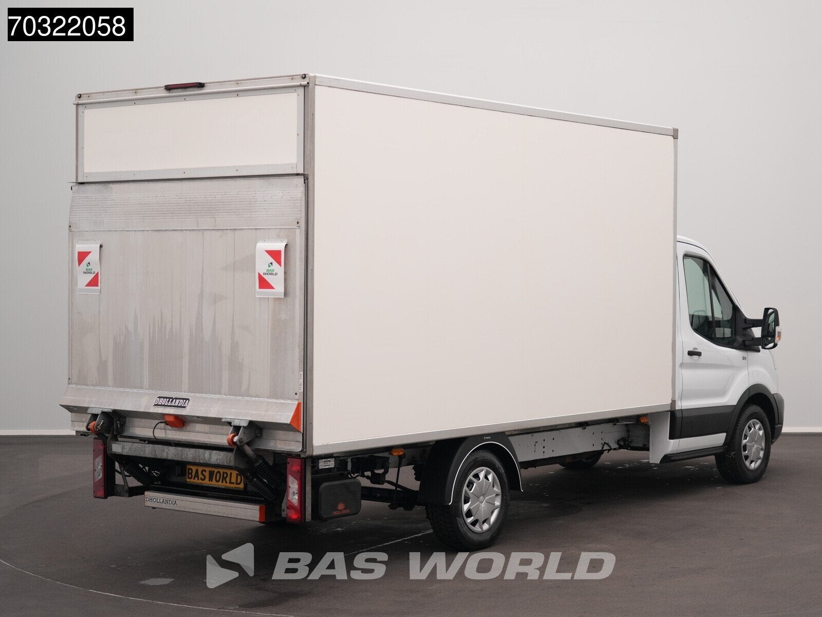 Ford Transit 130pk D'Hollandia Laadklep Bakwagen Airco Cruis, Stof, Euro 6, 4 cilinders, Start-stop-systeem