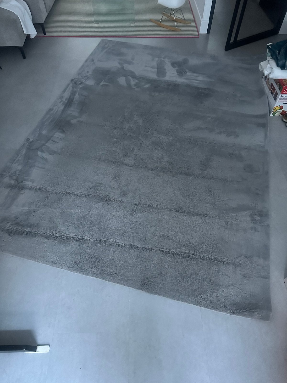Grijs tapijt 2x3 meter, Ophalen, Gebruikt, 200 cm of meer, Grijs