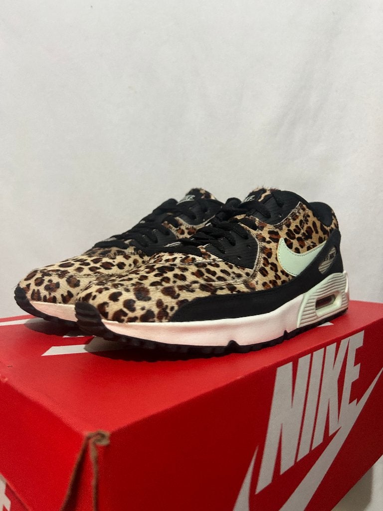 BIJNA NIEUW! Maat 42,5 - Nike Air Max 90 Golf Leopard, Overige kleuren, Verzenden, Nike, Nike