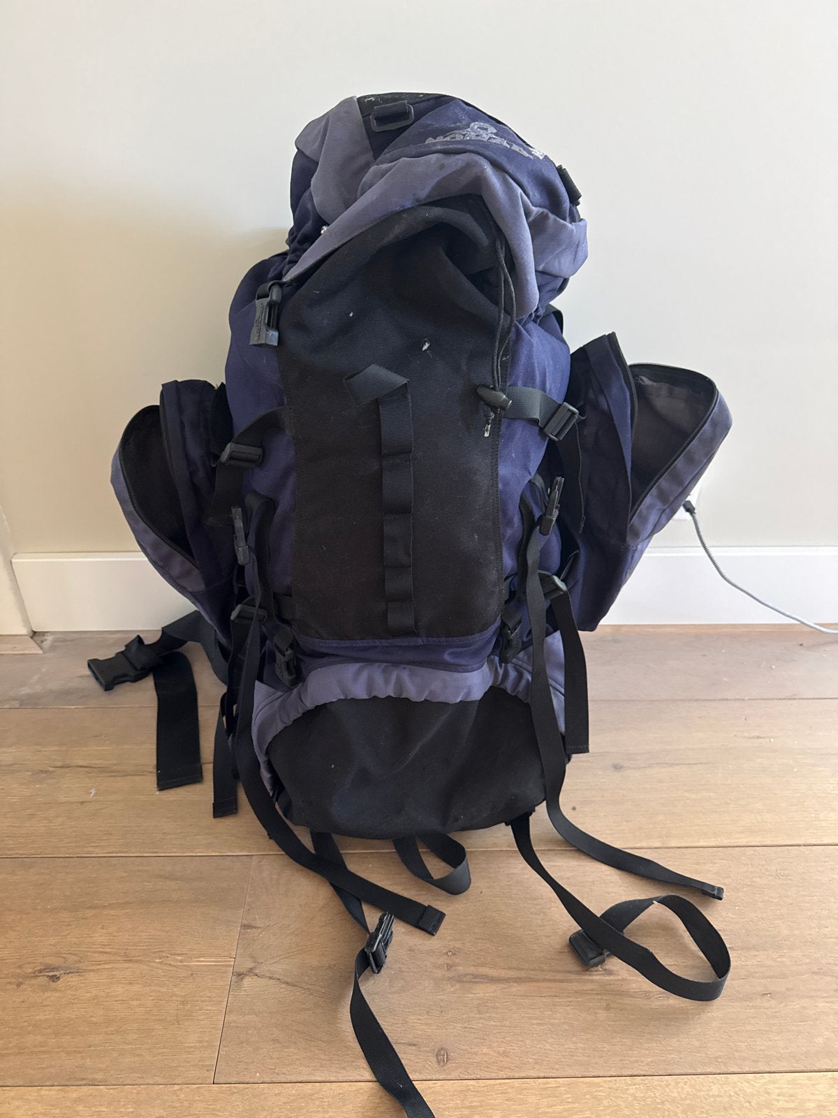 Nomad Cobra 60S Backpack - Veel vakken en opbergmogelijkhede, Ophalen, Gebruikt, Blauw, 30 cm of meer