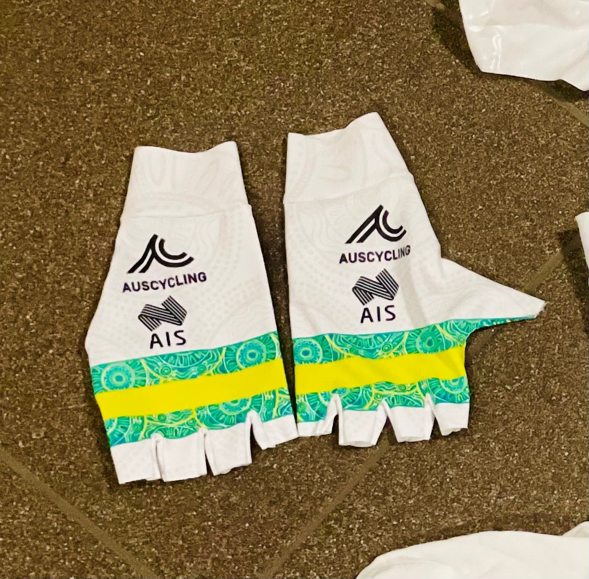 Wielrenkleding handschoenen wielrenhandschoenen Santini 3XS, XXS, Kinderen, Ophalen of Verzenden, Zo goed als nieuw