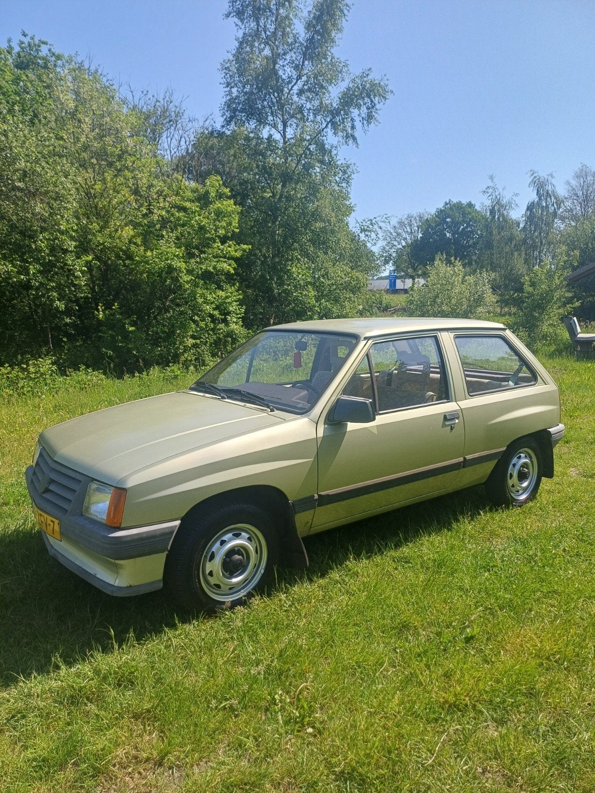 Opel corsa1985 Groen uniek 61000 km met carpas, Auto's, Bedrijf, 44 pk, 1000 cc, Geïmporteerd