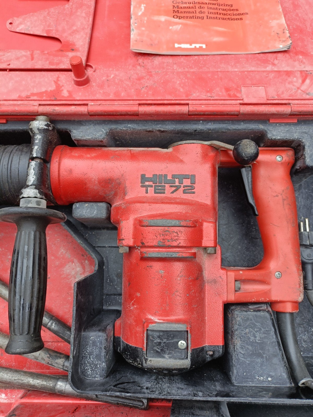 Vintage Hilti TE72 Boorhamer met accessoires, Ophalen