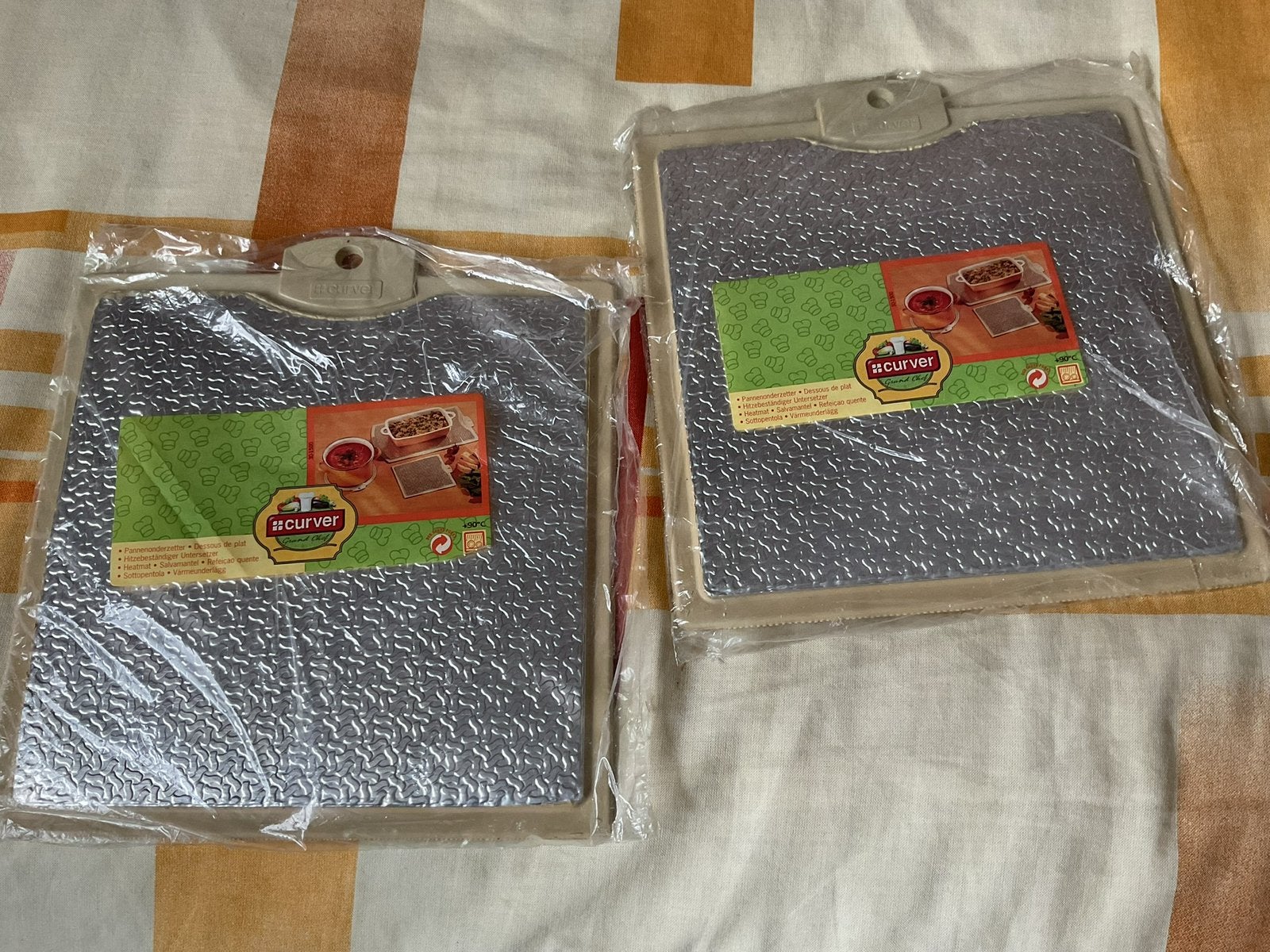 2 Vintage, nieuwe onderzetters, Ophalen of Verzenden, Nieuw, Glas of Kopje