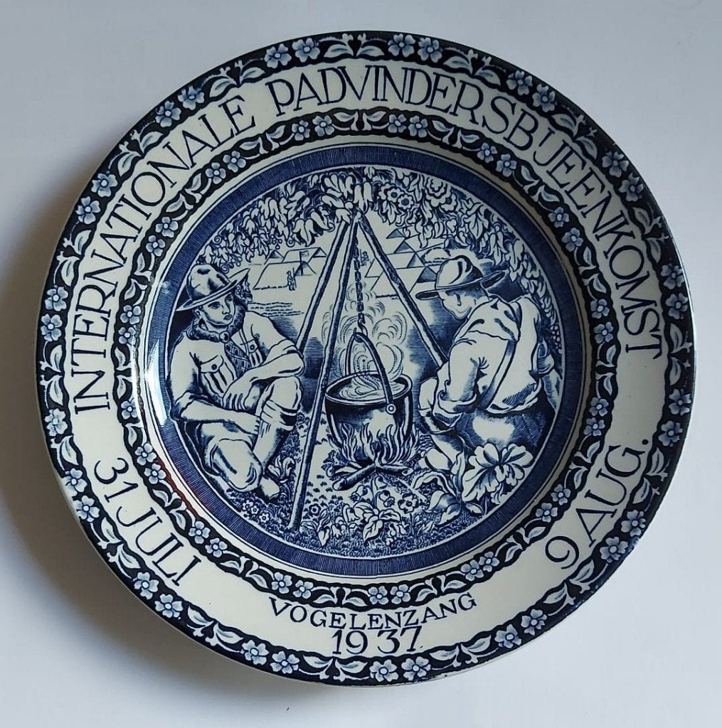 scouting Wereld Jamboree 1937 herinneringsbord MOSA BLAUW, Ophalen of Verzenden, Nieuw, Overige typen