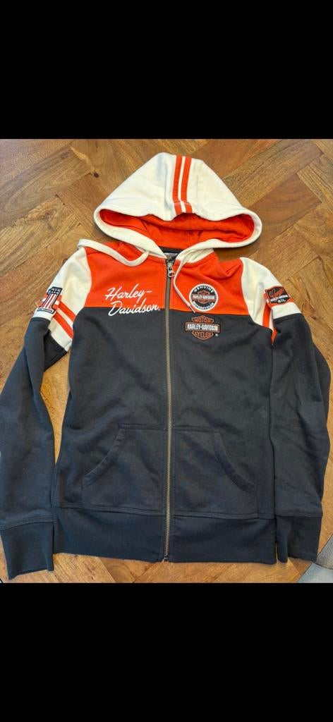 Harley Davidson vest, Ophalen of Verzenden, Gedragen, Maat 38/40 (M), Zwart