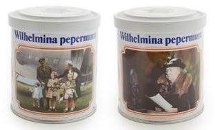 koningshuis,wilhelmina blikjes, Ophalen of Verzenden, Zo goed als nieuw, Nederland, Servies