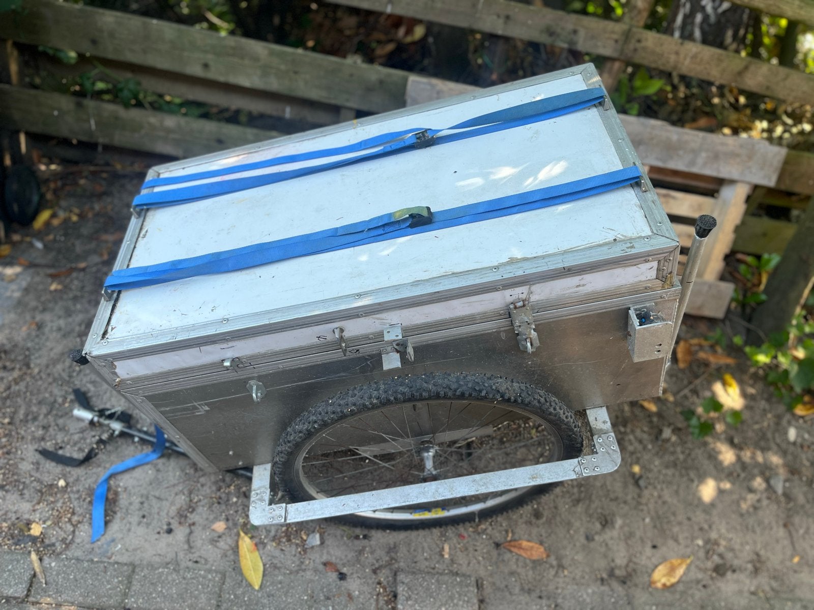 Stevige bagagekar/fietskar met opbergkist, Ophalen of Verzenden, Gebruikt, Bagagekar, 40 tot 60 kg