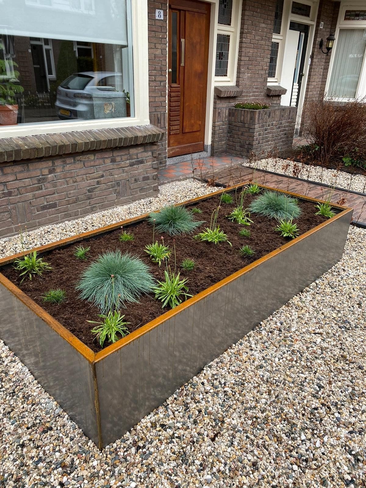 Super mooie grote bloembakken cortenstaal 3mm 200x100x50, 100 cm of meer, Nieuw, Ophalen of Verzenden, Metaal