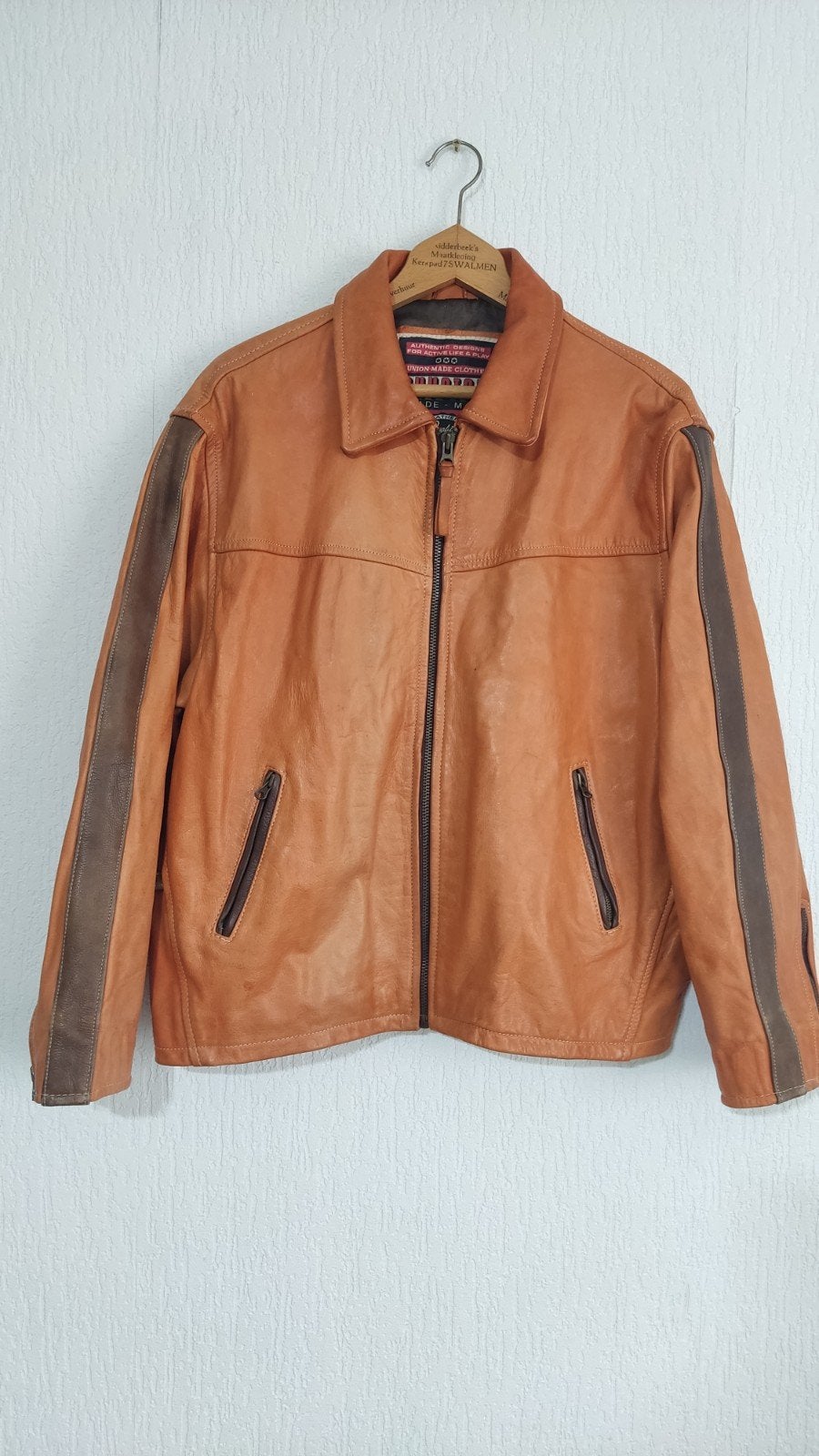 Chyston USA Leather Jacket, Ophalen of Verzenden, Zo goed als nieuw, Zwart, Chston
