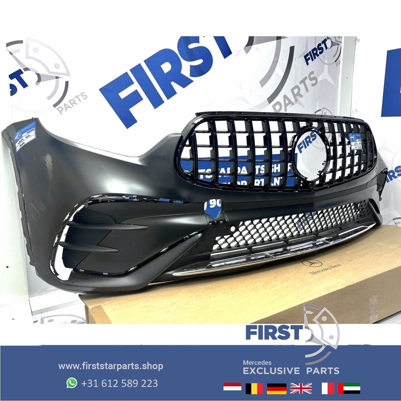 W254 X254 C254 BUMPER GLC 43 AMG VOORBUMPER ORIGINEEL + GT G, Gebruikt, -, Voor, Ophalen of Verzenden