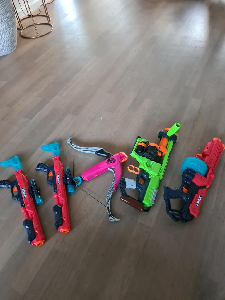 5 Nerf guns in topvorm, Ophalen, Zo goed als nieuw