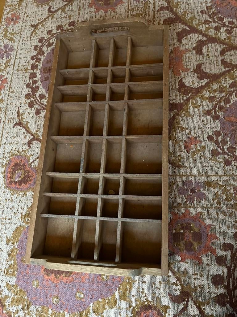 Oude vakkenbak, Antiek en Kunst, Curiosa en Brocante, Ophalen of Verzenden