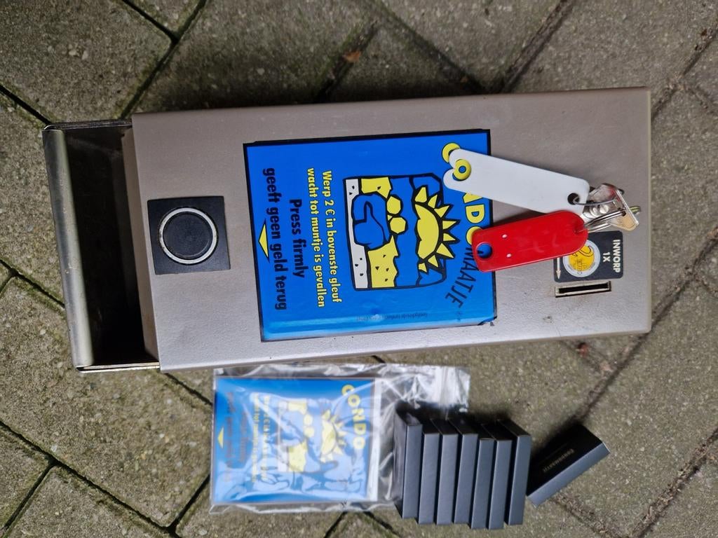 Goed werkende condoomautomaat, Verzamelen, Automaten | Overige, Ophalen of Verzenden