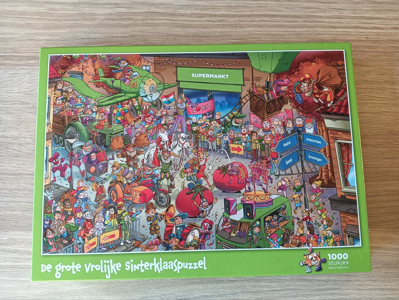 Sinterklaas puzzel, Ophalen, 500 t/m 1500 stukjes, Zo goed als nieuw, Legpuzzel