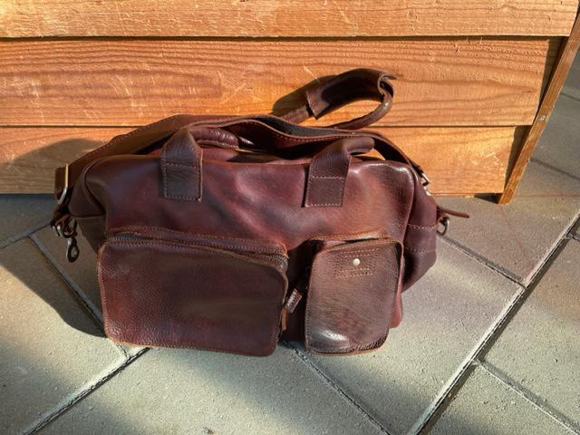 Lederen tas, Ophalen of Verzenden, Zo goed als nieuw