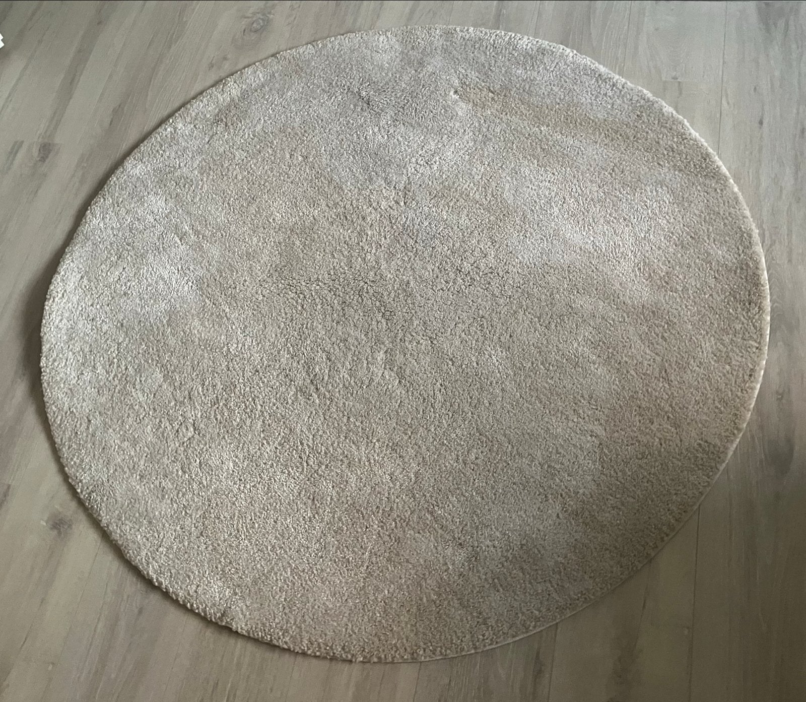 IKEA Stoense Rond Vloerkleed - Beige, 130 cm, Ophalen, 100 tot 150 cm, Beige, Rond