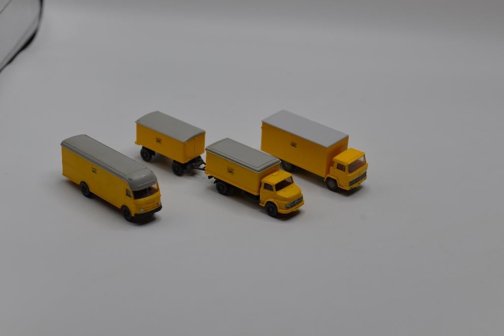 3X Wiking Deutsche Post Mercedes, Magirus, Wiking, -, -, Wiking