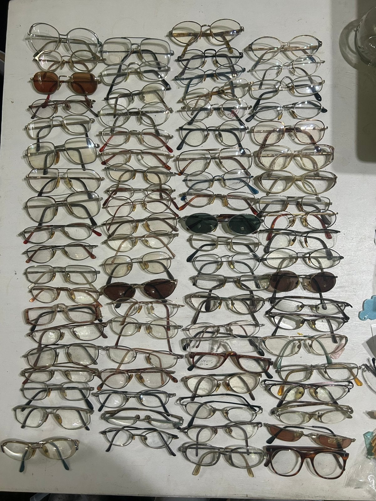 Groot lot vintage brillen + onderdelen — ca. 80 stuks, Ophalen of Verzenden, Overige kleuren, Overige merken