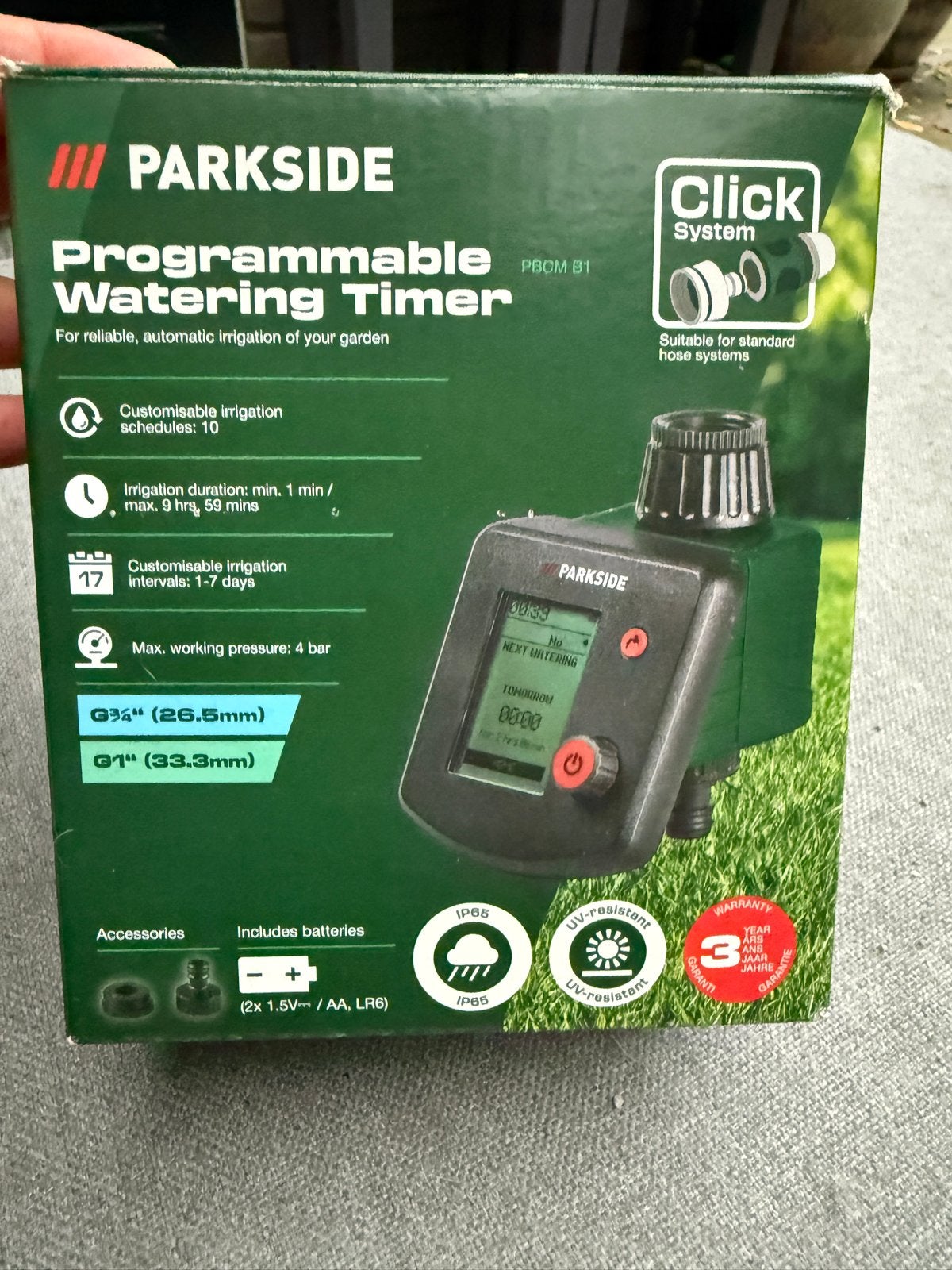 PARKSIDE Programmeerbare Besproeiingstimer PBCM B1, Ophalen of Verzenden, Nieuw, Overige typen