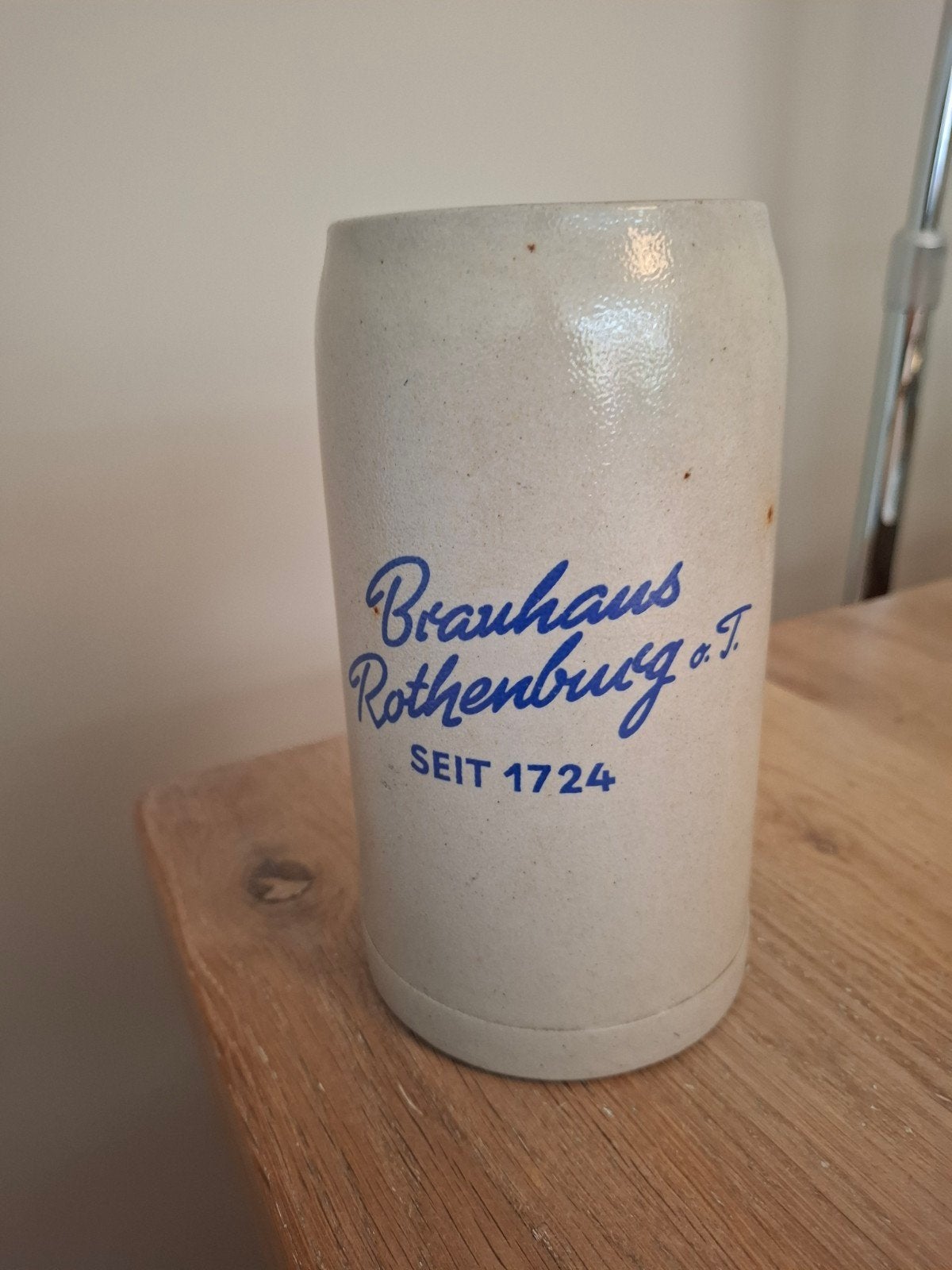 Vintage Duitse Bierpul - Brauhaus Rothenburg o.T. Sinds 1724, Ophalen of Verzenden