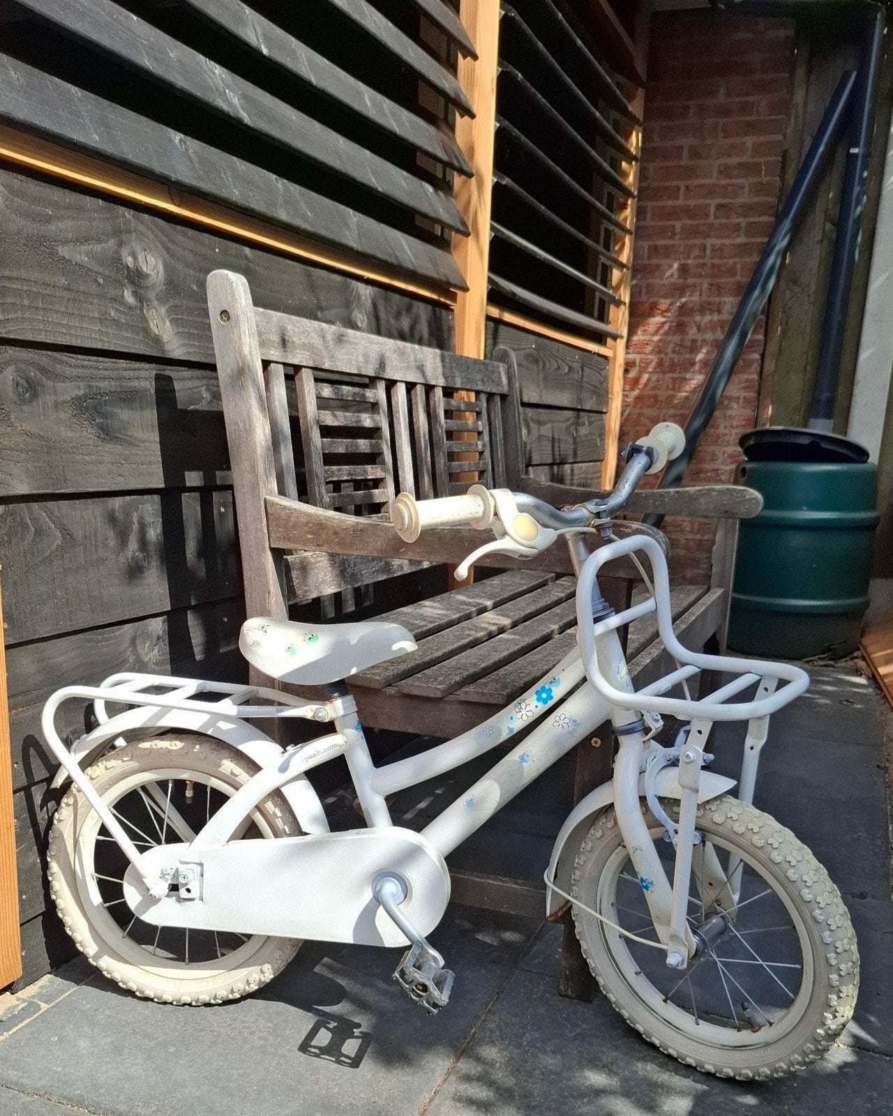 Kinderfiets Volare 14 inch, Fietsen en Brommers, Fietsen | Kinderfietsjes, Gebruikt, 16 tot 20 inch, Zijwieltjes, Terugtraprem