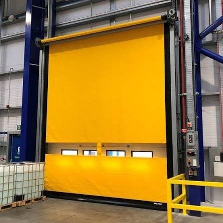 Dynaco AssaAbloy Snelloopdeur 4x3 - Industriële Kwaliteit, Doe-het-zelf en Verbouw, Ophalen, Kunststof, Gebruikt, Overige typen