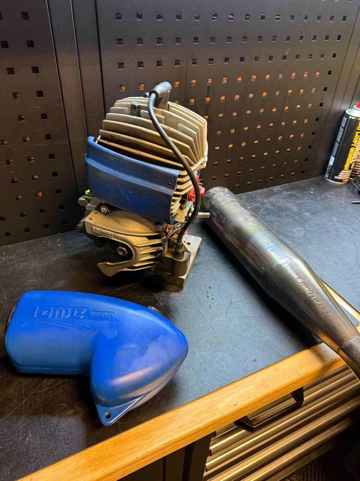 Mini 60cc Kartmotor met uitlaat en luchtfilter, Sport en Fitness, Ophalen of Verzenden, Gebruikt, Kart